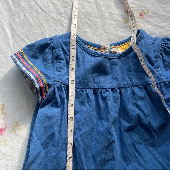 Mini Boden Unicorn Dress in Blue Corduroy - Picture 11 of 11